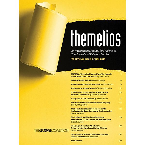 Themelios, Volume 44, Issue 1 / Themelios Bd.44.1
