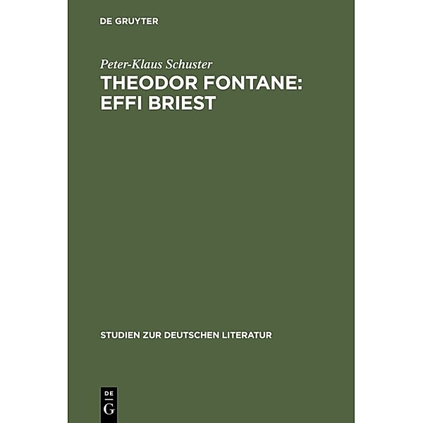 Theodor Fontane: Effi Briest, Peter-Klaus Schuster