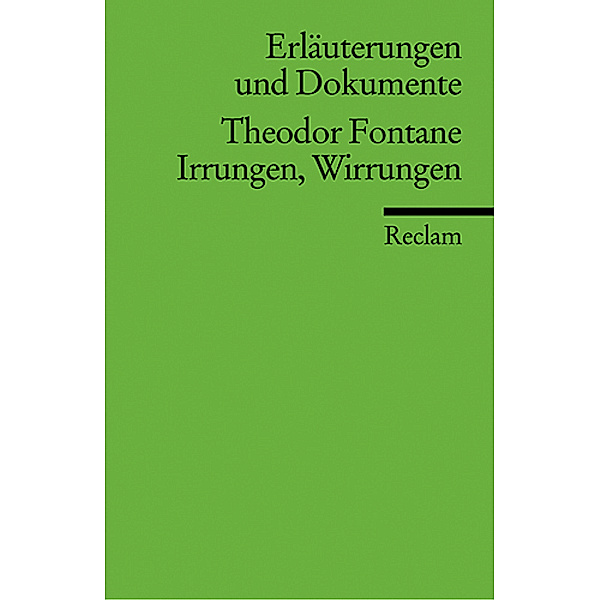 Theodor Fontane 'Irrungen, Wirrungen', Theodor Fontane