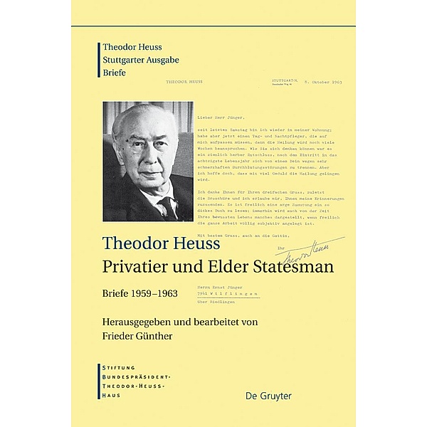 Theodor Heuss, Privatier und Elder Statesman / Jahrbuch des Dokumentationsarchivs des österreichischen Widerstandes