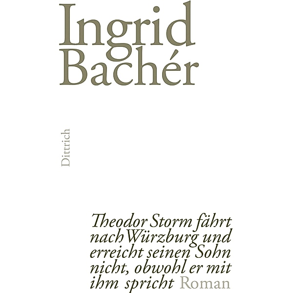 Theodor Storm fährt nach Würzburg und erreicht seinen Sohn nicht, obwohl er mit ihm spricht, Ingrid Bachér