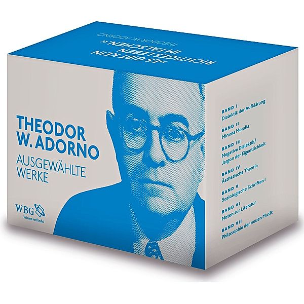 Theodor W. Adorno - Ausgewählte Werke, 7 Bände, Theodor W. Adorno