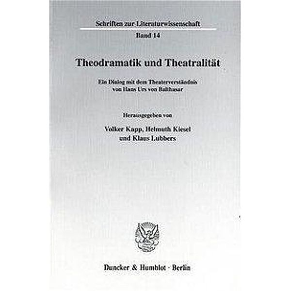 Theodramatik und Theatralität.