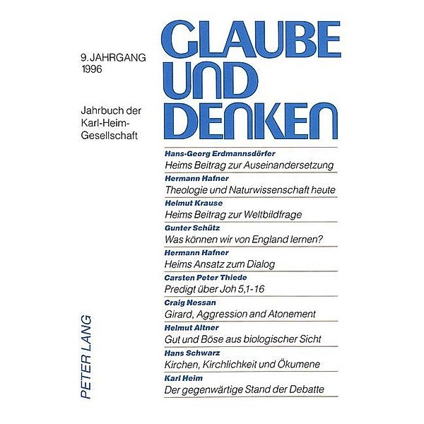 Theologie, Physik und Philosophie im Weltbild Karl Heims, Helmut Krause