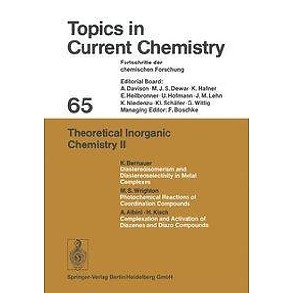 Theoretical Inorganic Chemistry II, Friedrich L. Boschke