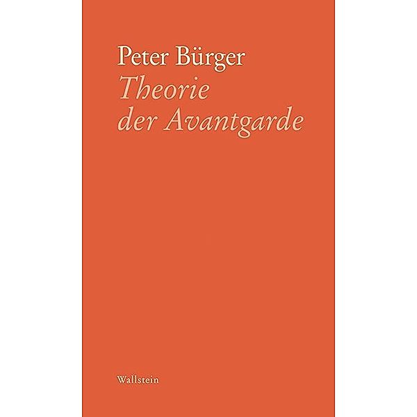 Theorie der Avantgarde, Peter Bürger