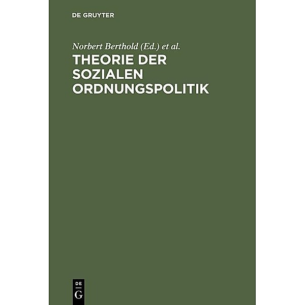 Theorie der sozialen Ordnungspolitik / Jahrbuch des Dokumentationsarchivs des österreichischen Widerstandes