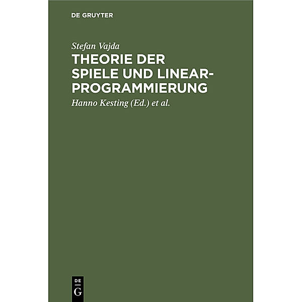 Theorie der Spiele und Linearprogrammierung, Stefan Vajda