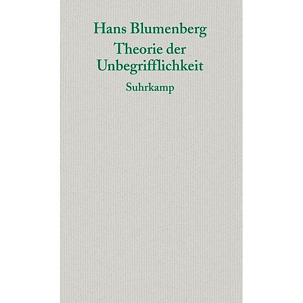 Theorie der Unbegrifflichkeit, Hans Blumenberg