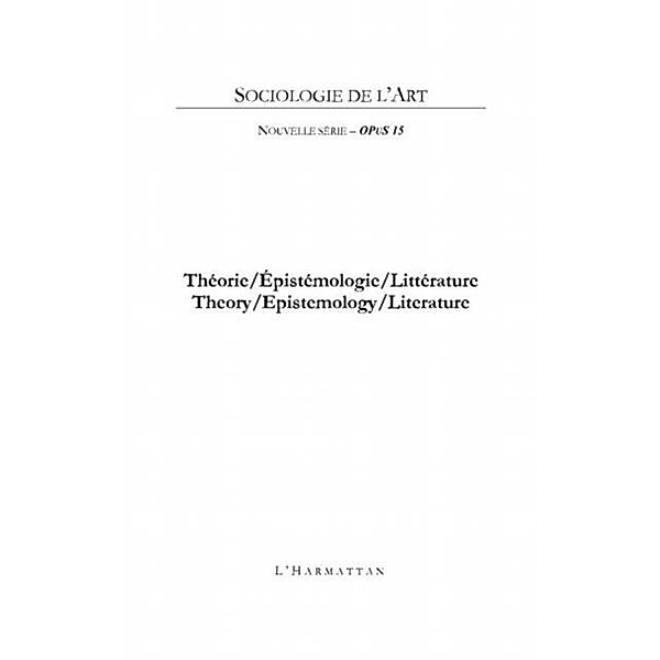Theorie/epistemologie/litterature - theory/epistemology/lite / Hors-collection, Maja Nazaruk