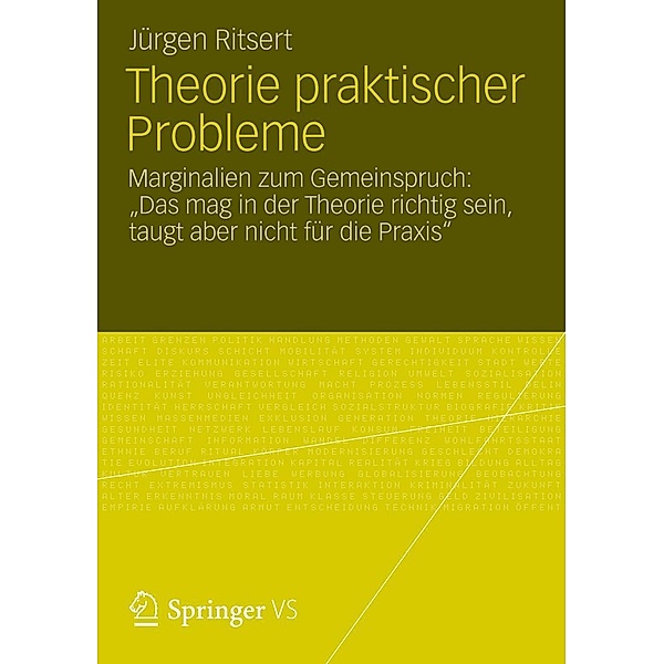 Theorie praktischer Probleme, Jürgen Ritsert