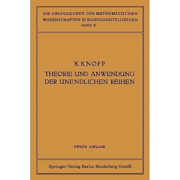 Theorie und Anwendung der Unendlichen Reihen / Grundlehren der mathematischen Wissenschaften Bd.2, Konrad Knopp