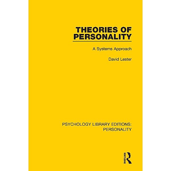 Theories of Personality, David Lester