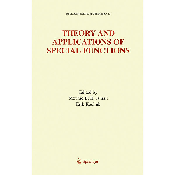 Theory and Applications of Special Functions