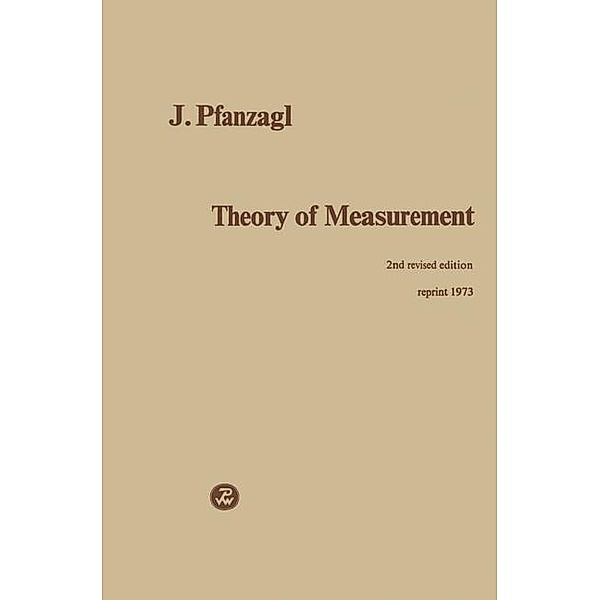 Theory of Measurement, J. Pfanzagl