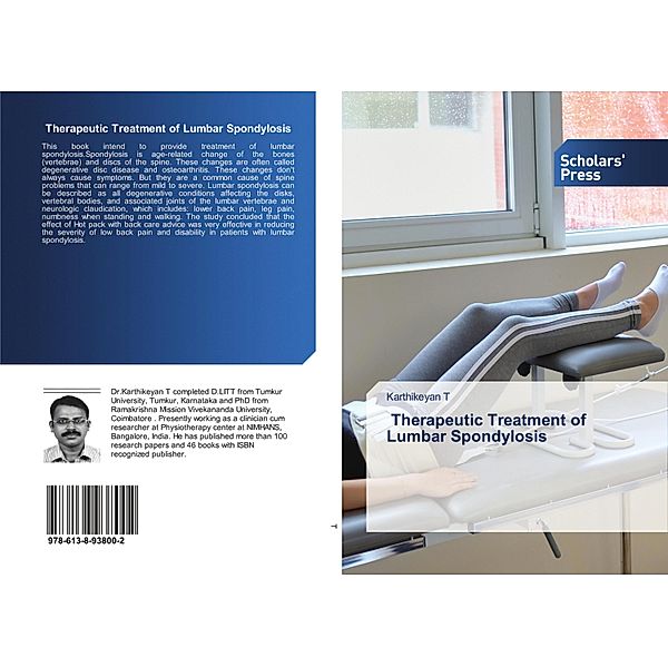 Therapeutic Treatment of Lumbar Spondylosis, Karthikeyan T