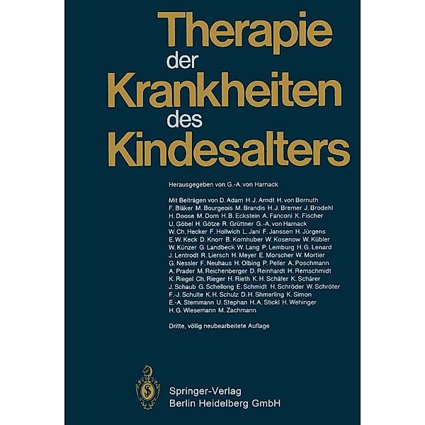 Therapie der Krankheiten des Kindesalters