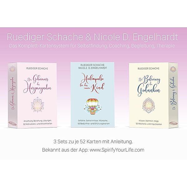 Therapiekarten-Set aus 3 x 52 Karten mit Anleitung, Ruediger Schache