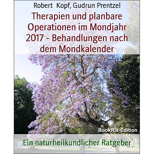 Therapien und planbare Operationen im Mondjahr 2017 - Behandlungen nach dem Mondkalender, Robert Kopf, Gudrun Prentzel