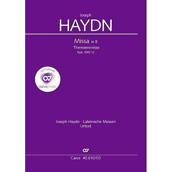 Theresienmesse in B (Klavierauszug), Joseph Haydn