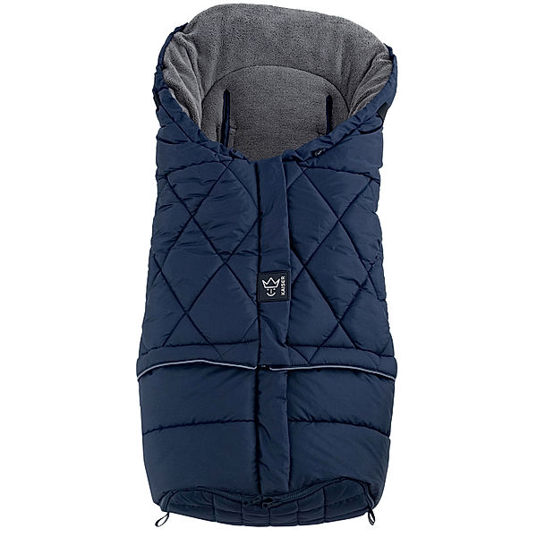Kaiser Naturfelle Thermo-Fusssack MOONY 2 in 1 in navy