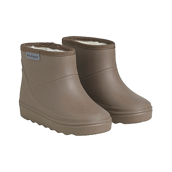 EN FANT Thermo-Gummistiefel SOLID kurz in chocolate chip