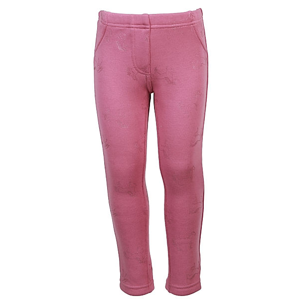 Salt & Pepper Thermo-Leggings HORSES AOP in mauve