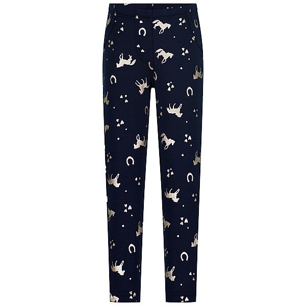 Salt & Pepper Thermo-Leggings SHINY HORSES in navy