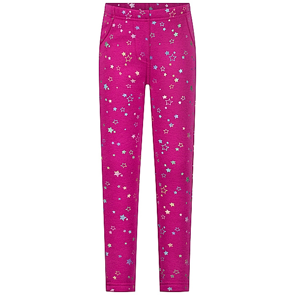 Salt & Pepper Thermo-Leggings SHINY STARS in cranberry