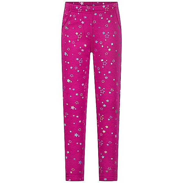 Salt & Pepper Thermo-Leggings SHINY STARS in cranberry