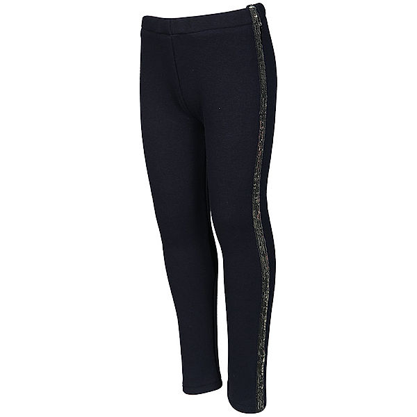 happy girls Thermo-Leggings SILVER STRIPE in navy