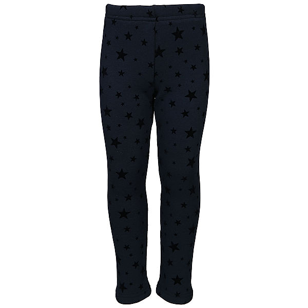 Salt & Pepper Thermo-Leggings STARS AOP in navy