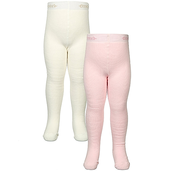 ewers Thermo-Strumpfhose SUPER WARM 2er-Pack in rosa/creme