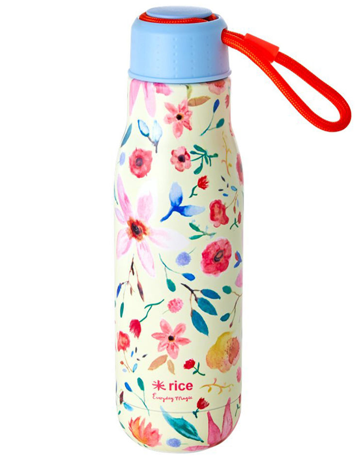 Thermo-Trinkflasche SELMAS FLOWER 0,5l aus Edelstahl in bunt