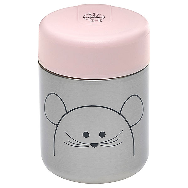 LÄSSIG Thermobehälter LITTLE CHUMS MOUSE in silber/rosa