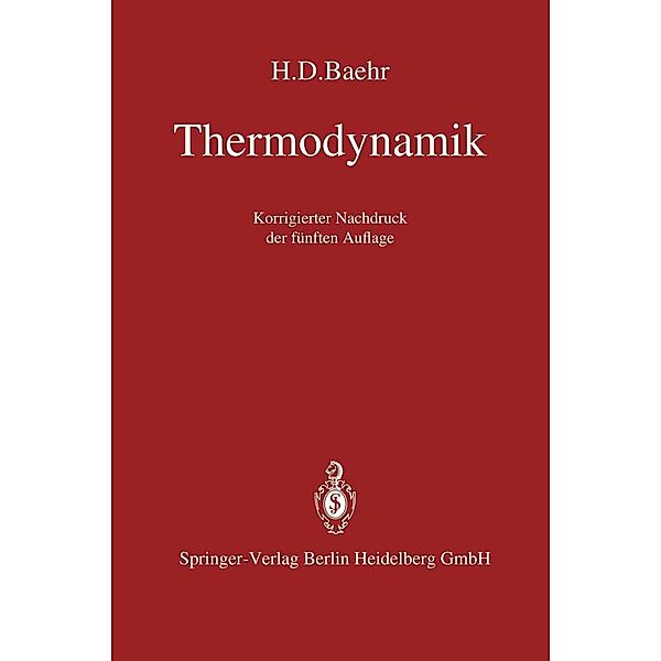 Thermodynamik, H. D. Baehr