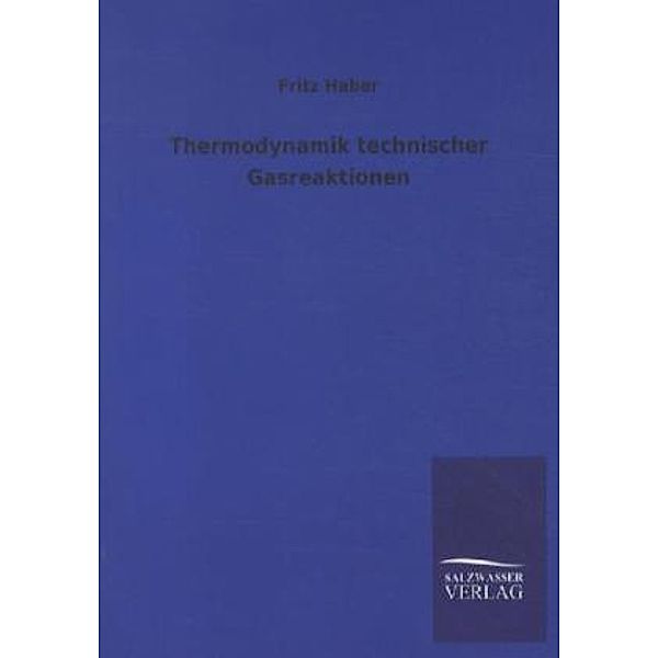 Thermodynamik technischer Gasreaktionen, Fritz Haber