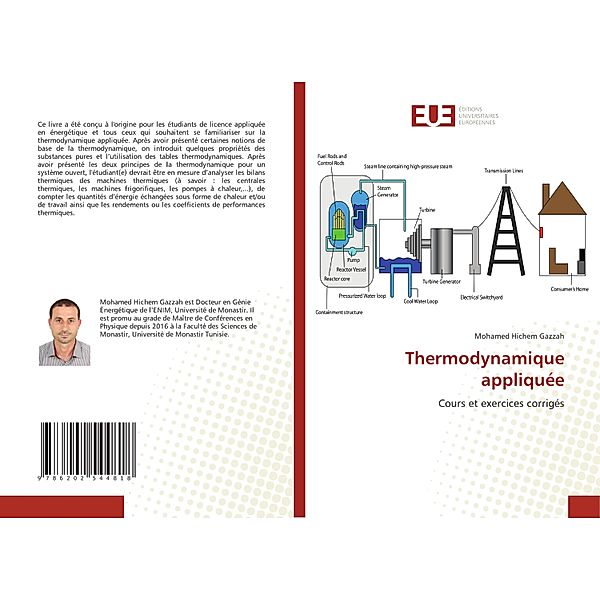 Thermodynamique appliquée, Mohamed Hichem Gazzah