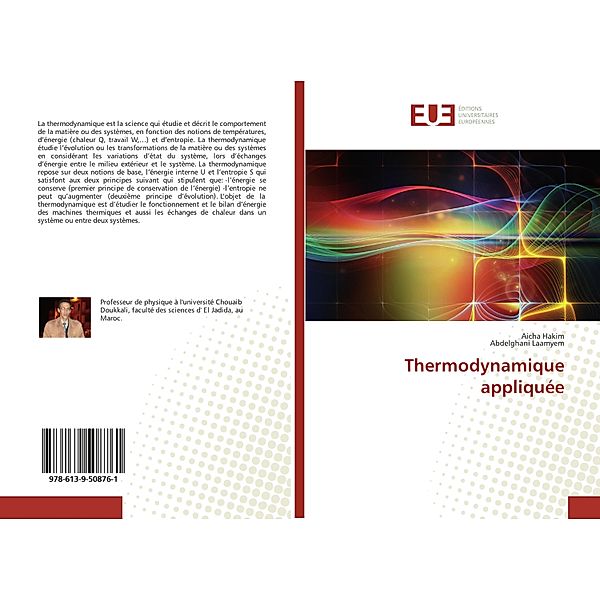 Thermodynamique appliquée, Aicha Hakim, Abdelghani Laamyem