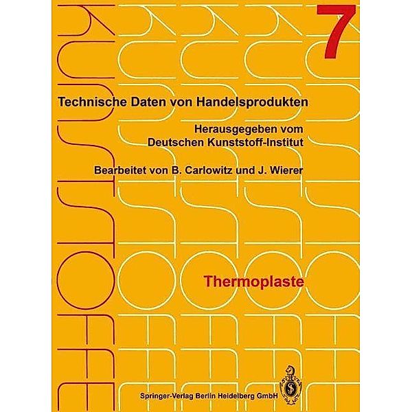 Thermoplaste / Kunststoffe Bd.1-12 / 1-12 / 7, Kenneth A. Loparo, Bodo Carlowitz, Jutta Wierer
