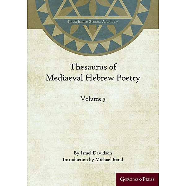 Thesaurus of Mediaeval Hebrew Poetry