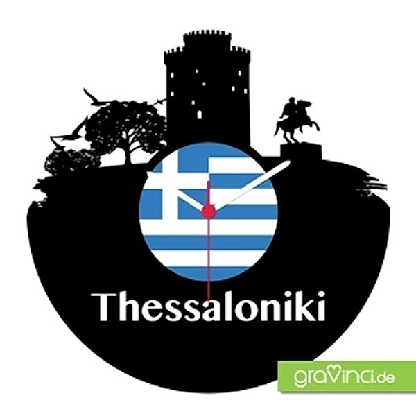 Thessaloniki-Internationale Skylines, Vinyl Schallplattenuhr