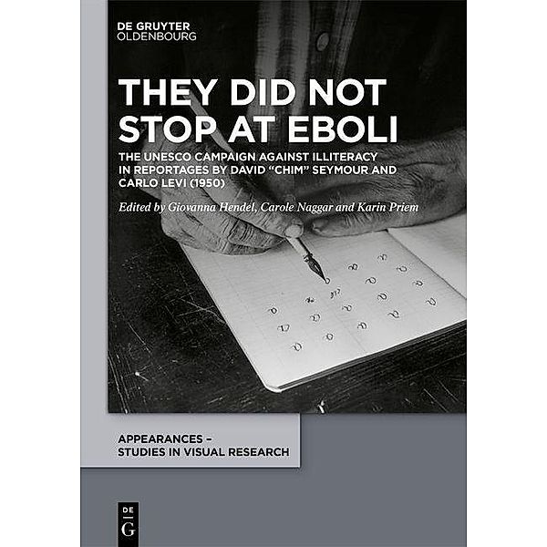 They did not stop at Eboli / Appearances - Studies in Visual Research Bd.1