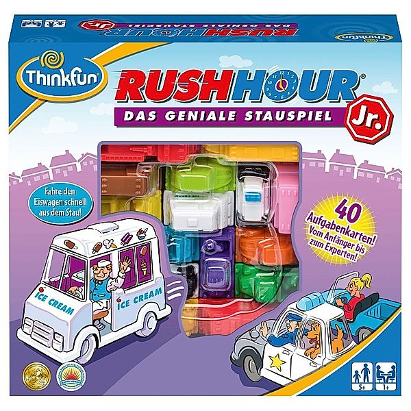 Ravensburger Verlag ThinkFun 76303 - Rush Hour® Junior - Das bekannte Logikspiel für jüngere Spieler ab 5 Jahren, Nob Yoshigahara