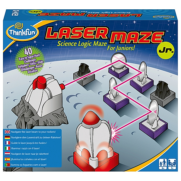 Ravensburger Verlag ThinkFun - 76348 - Laser Maze Junior - Das spannende Spiel mit Licht und Spiegeln für Jungen und Mädchen ab 6 Jahren, Laser Maze(TM) Junior ThinkFun