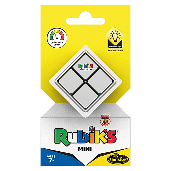 Ravensburger Verlag ThinkFun - 76393 - Rubik's Mini, der Einstieg in die Welt des original Rubik's Cubes. Kompakter 2x2 Würfel und damit ein perfektes Geduldsspiel für unterwegs.