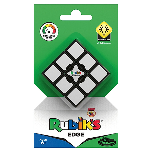Ravensburger Verlag ThinkFun - 76396 - Rubik's Edge, 1x3x3 nur eine Ebene des original Rubik's Cubes, der einfache Einstieg in die Welt der Zauberwürfel.