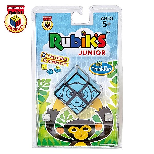 Ravensburger Verlag ThinkFun - 76397 - Rubik's Junior 2x2, der original Rubik's Cube für Kinder ab 5 Jahren. Lustiges, kindgerechtes Design