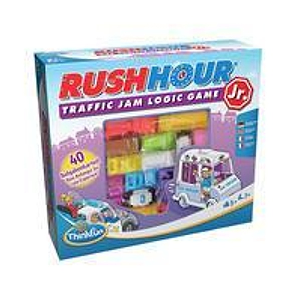 Ravensburger Verlag ThinkFun 76442 - Rush Hour Junior - Das bekannte Logikspiel für jüngere Kinder ab 5 Jahren. Das Stauspiel für Jungen und