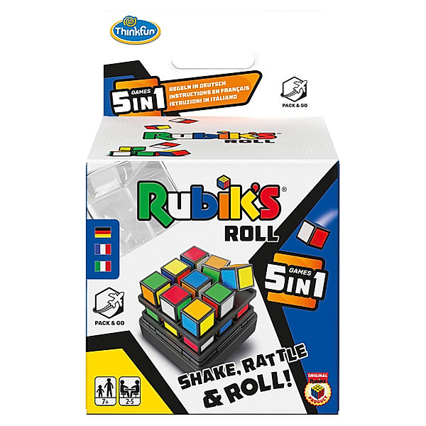 Ravensburger Verlag ThinkFun - 76458 - Rubik's Roll - Die Rubik's Spielesammlung für Jungen und Mädchen ab 8 Jahren in praktischer Mitnahmebox. Ein tolles Geschenk für alle Fans des original Rubik's Cube.